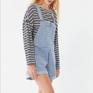 *NWT* UO Wrangler Striped Shortall Overall